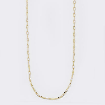 Premium gold plated 1.5mm x 43cm oval link chain - 2 pack - PYN5696