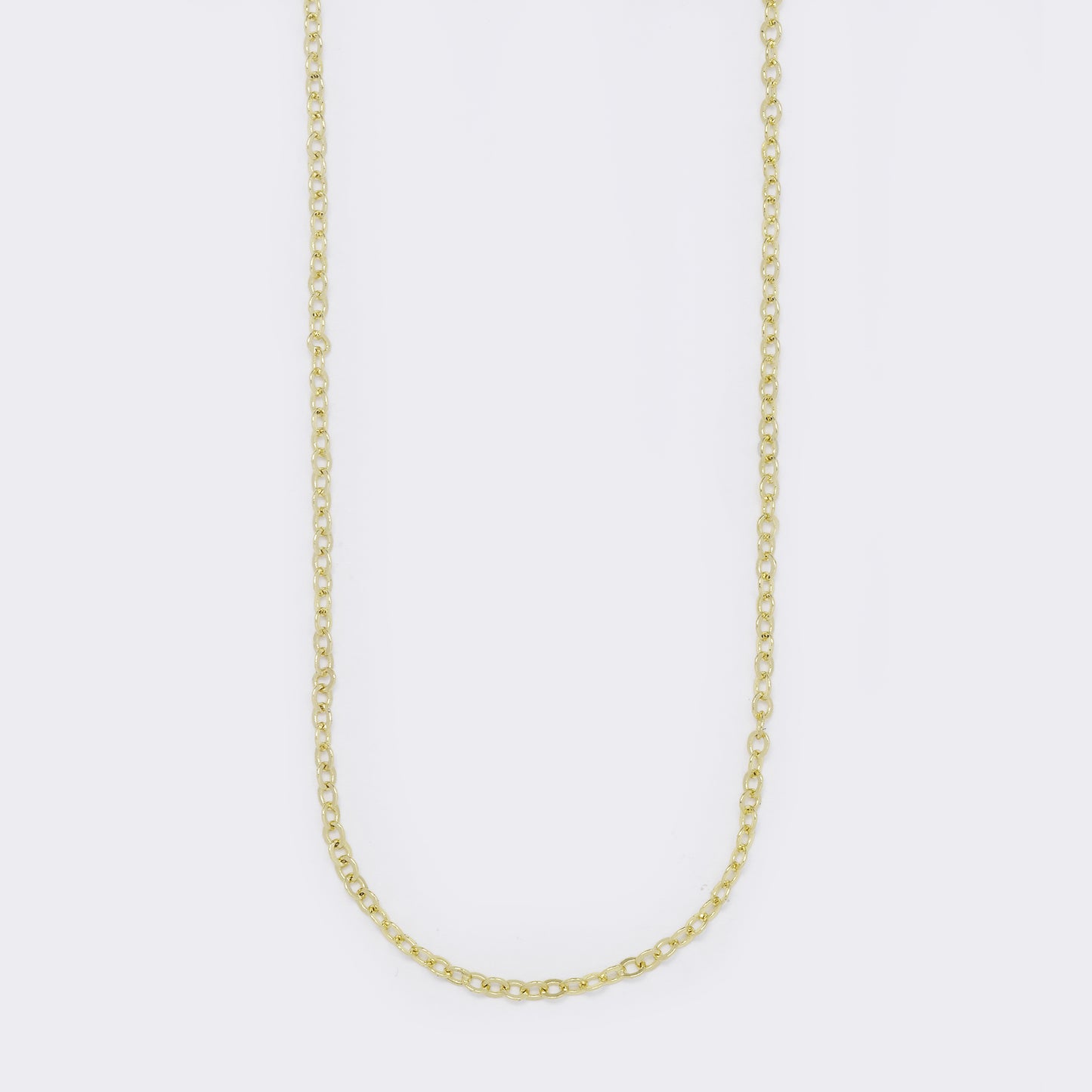 PYN5697 - 2 Pack premium brass gold plated 1mm x 45cm anchor chain with double S-hook
