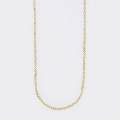 PYN5697 - 2 Pack premium brass gold plated 1mm x 45cm anchor chain with double S-hook