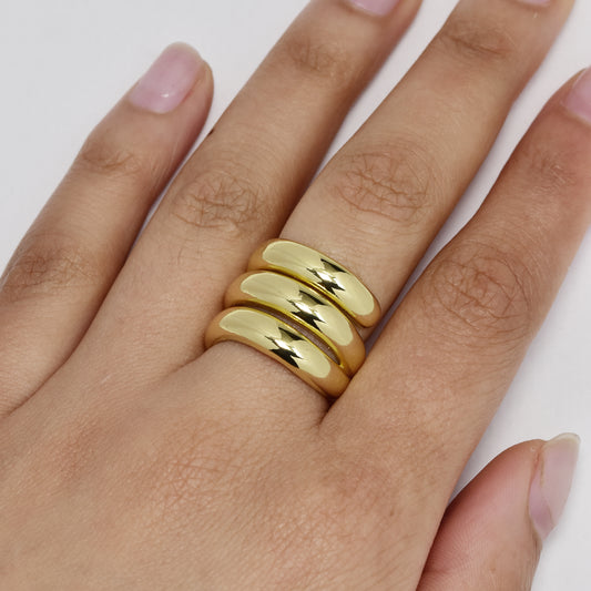 Premium free size swirl ring - PYR5756