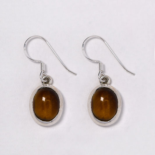925 Silver gemstone 5.5g drop earring - S925GEM-6-B