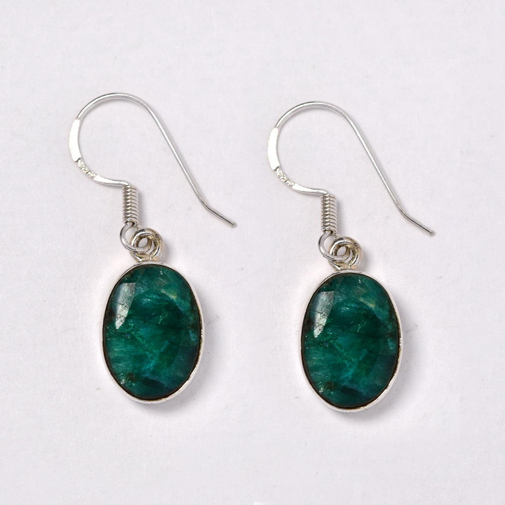 925 Silver gemstone 5.5g drop earring - S925GEM-6-C