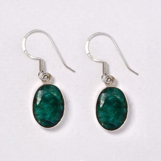 925 Silver gemstone 5.5g drop earring - S925GEM-6-C