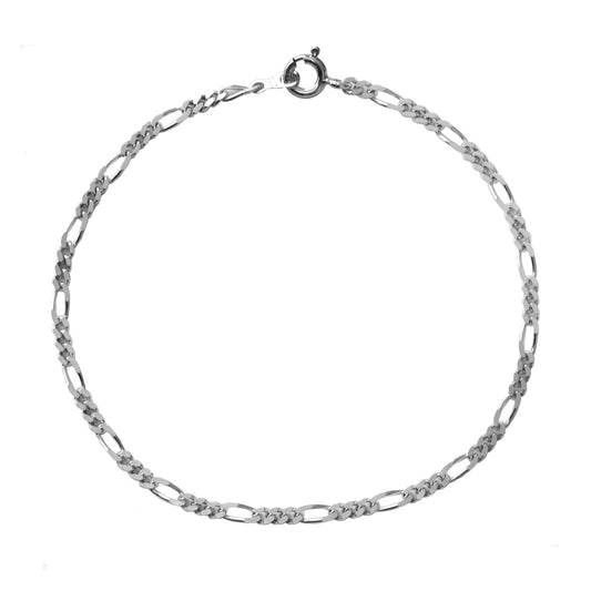 925 Silver figaro bracelet - SB1006
