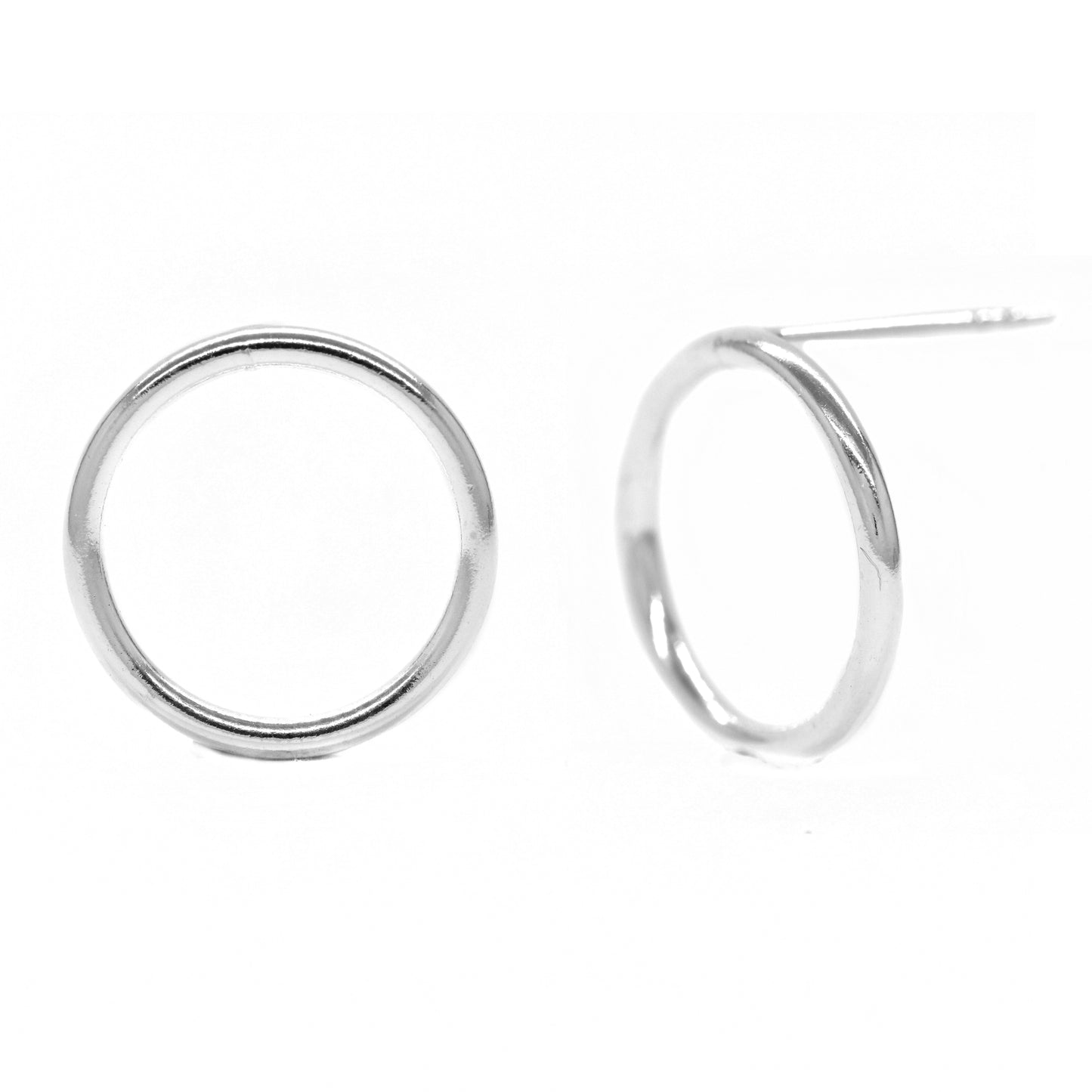 SBE001 - 925 Silver Circle stud earrings