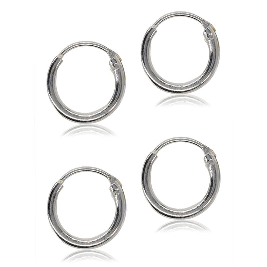 2 pack 925 silver 10mm X 1.8mm sleeper - SBE024