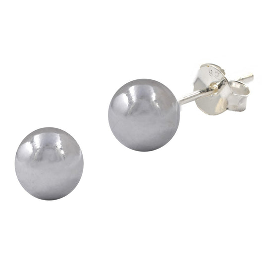 925 Silver 5mm ball stud earrings - SBE069