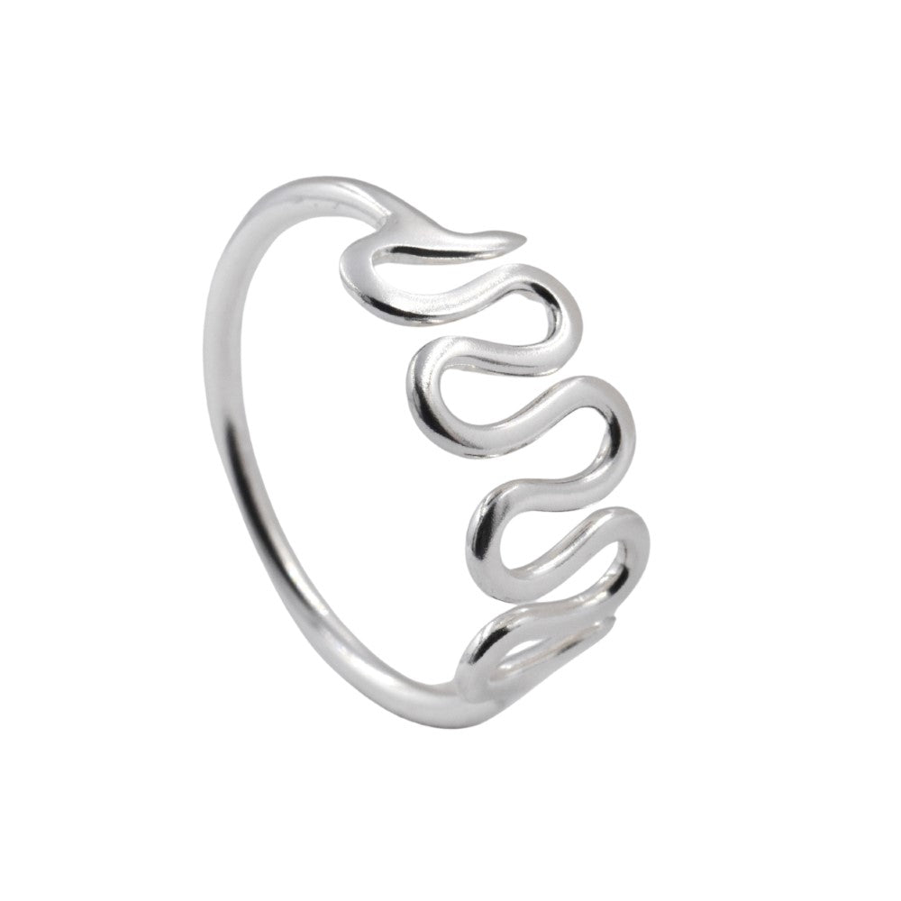 SBR030 - 925 Silver curvey ring