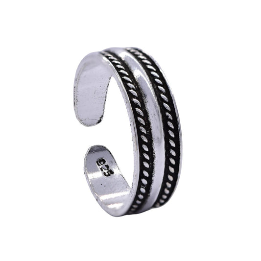 925 Silver Bali Design Toe Ring - SBTR086