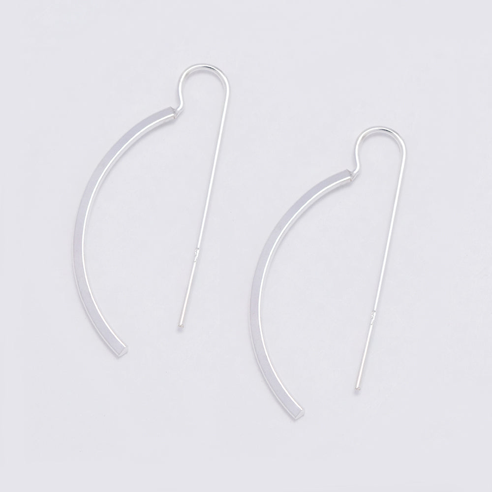 925 Silver bow earrings - SE1046