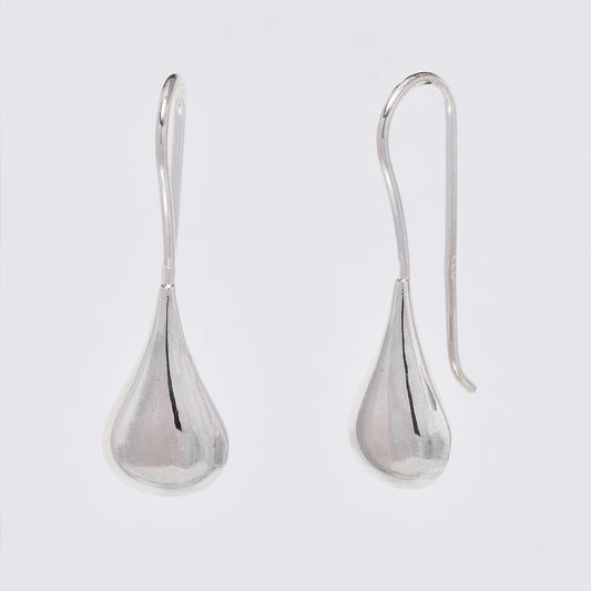 925 Silver classic teardrop earrings - SE1057
