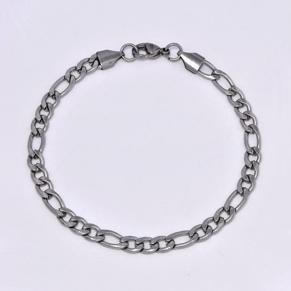 Stainless steel figaro bracelet - 5.5mm x 21cm - SFIG-5.5X21