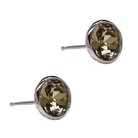 925 Silver 10mm stone stud earring - SME2513