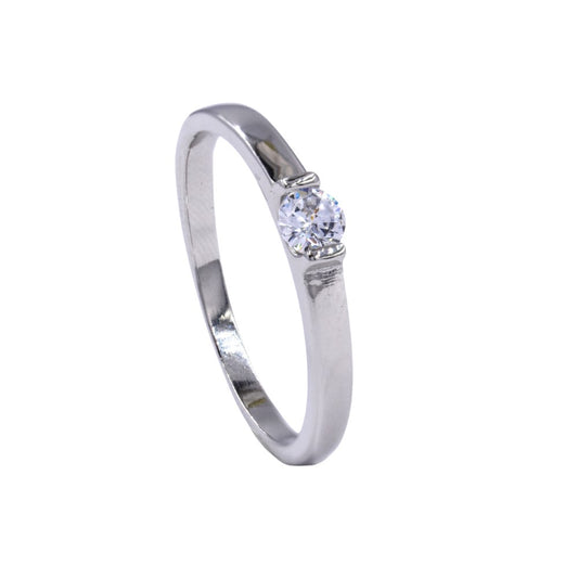 925 Silver band ring with Cubic zirconia - SMR2833