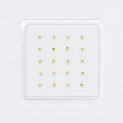 SNS1037 - 925 Silver 20 piece 2mm round nose stud