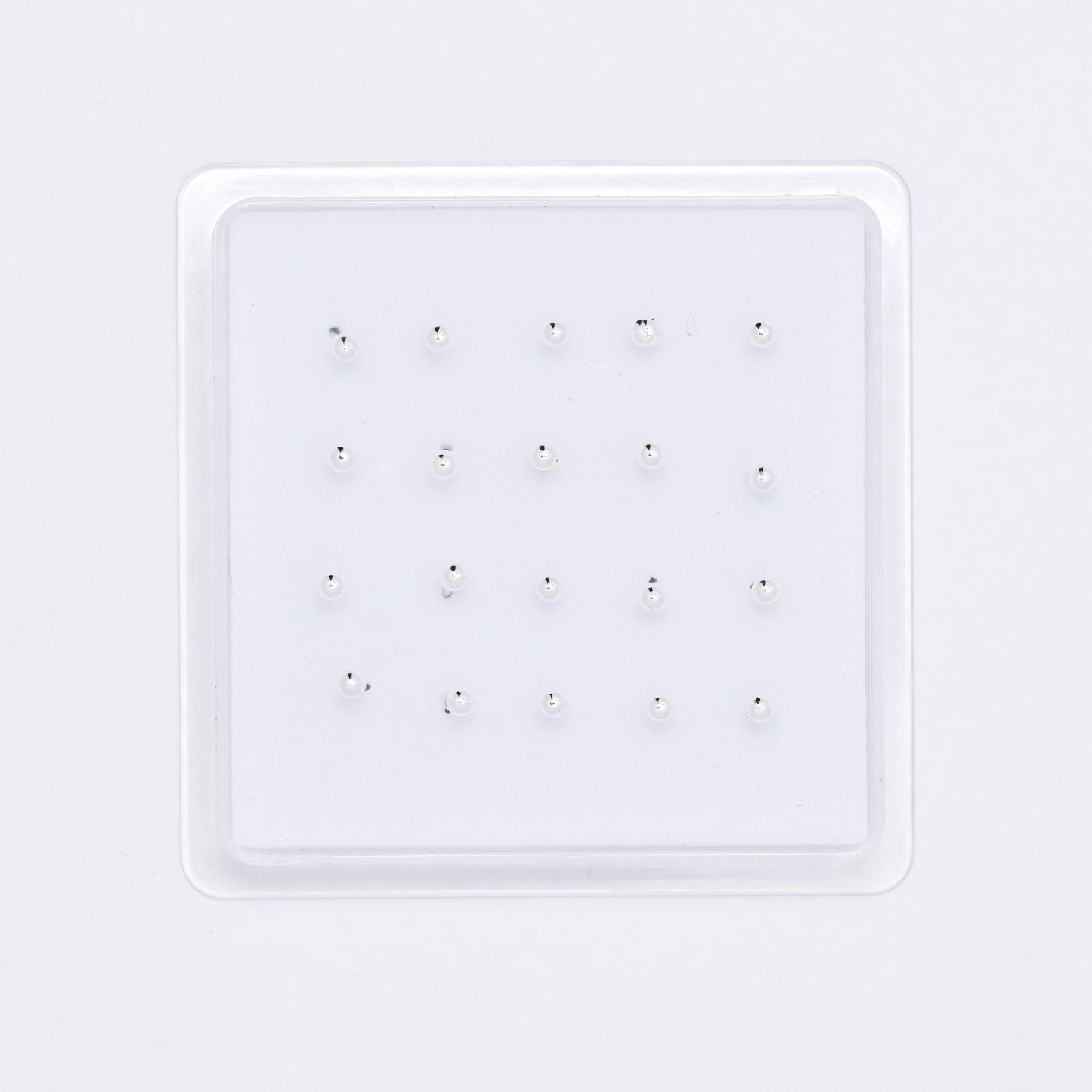 SNS1037 - 925 Silver 20 piece 2mm round nose stud