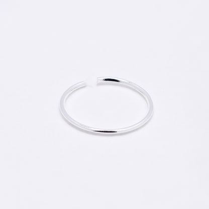 SNS1040 - 925 Silver 20 piece 10mm x 0.5mm plain nose ring