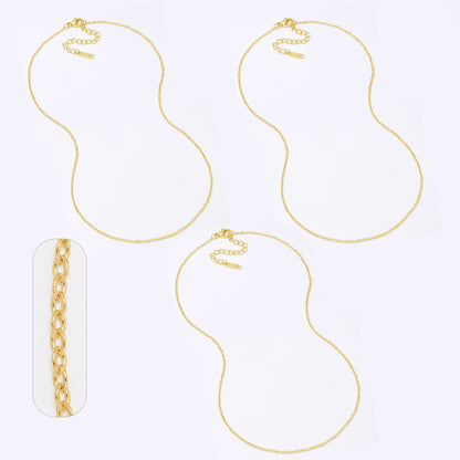 SSANCHOR-1.5X40 - Steel 3-pack 40cm + 5cm x 1.5mm anchor chain