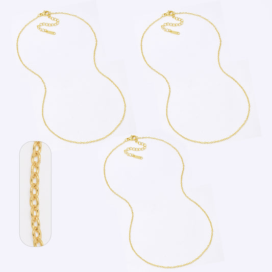 SSANCHOR-1.5X40 - Steel 3-pack 40cm + 5cm x 1.5mm anchor chain
