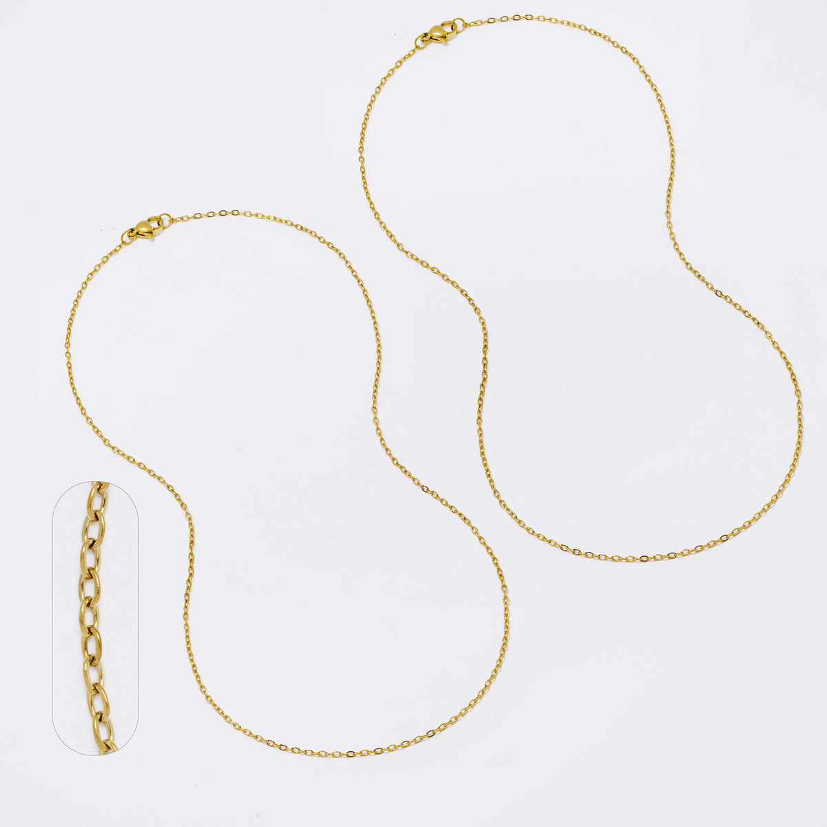 Stainless steel 2 pack 1mm x 45cm anchor chain - SSANCHOR-1X45