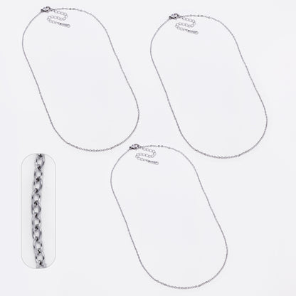 Stainless steel 3 pack 1mm x 40+5cm anchor chain - SSANCHOR-1X40+5