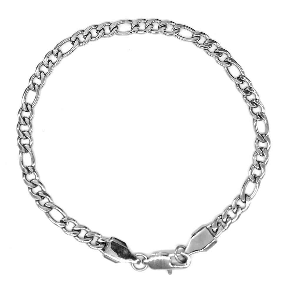 Stainless steel figaro bracelet - SSB1816B