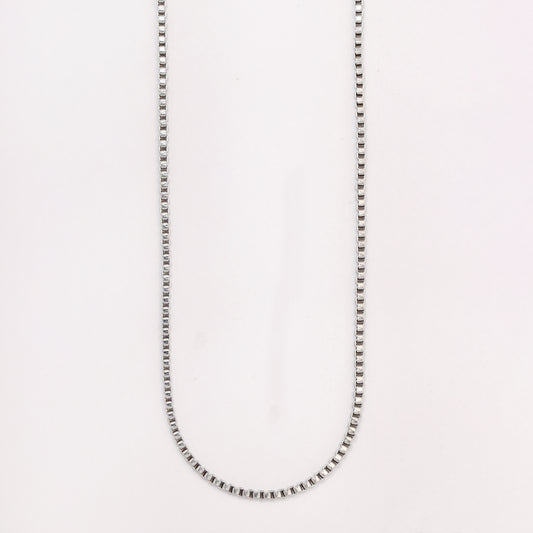 Stainless steel 3.5mm x 53cm box chain - SSBOX-3.5MMX53CM