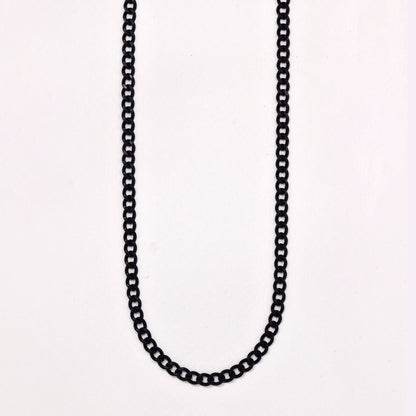 Stainless steel 4.5mm x 55cm curb chain - SSCURB-BLK-4.5MMX55CM