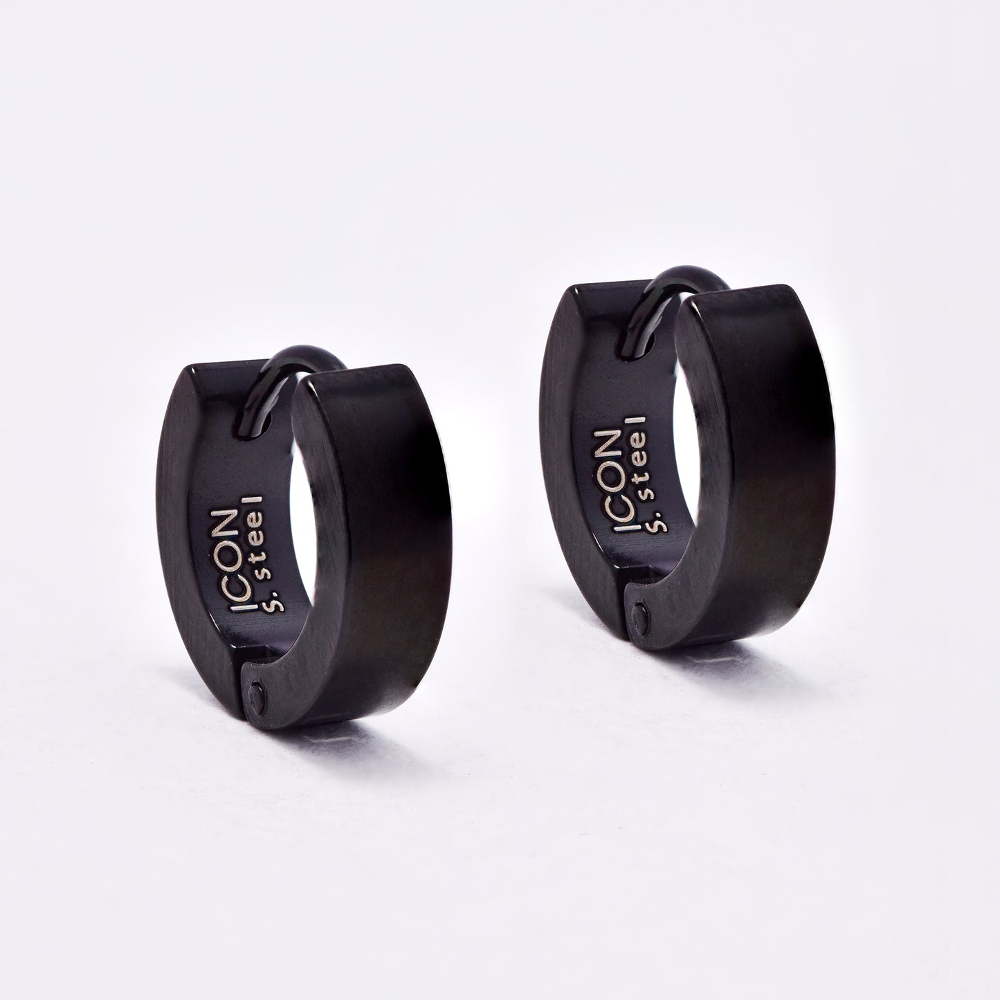 SSE2842i - Steel 14mm x 4mm black huggie