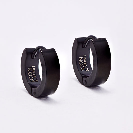 SSE2842i - Steel 14mm x 4mm black huggie