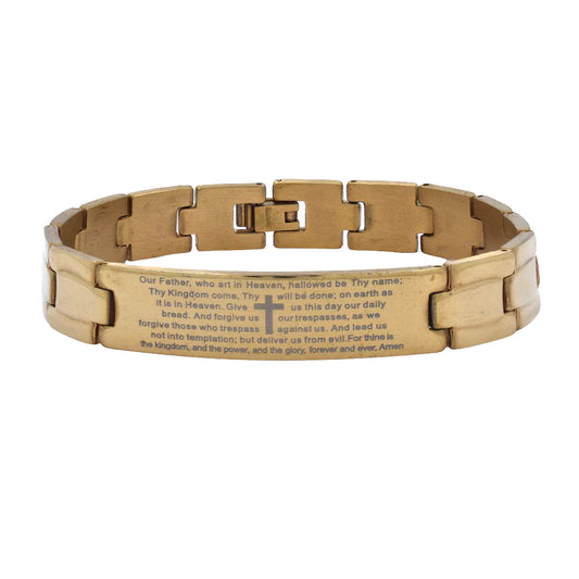 Stainless steel prayer ID bracelets - SSGB7609