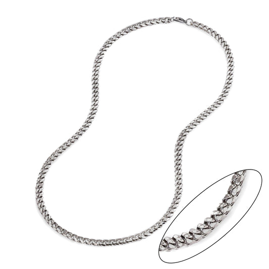 Stainless steel curb 6mm x 60cm chain - SSGN6320