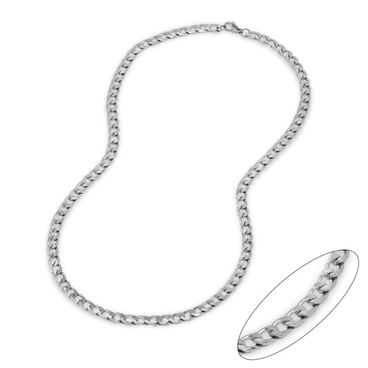 Stainless steel 6mm x 55cm curb chain - SSGN9485i