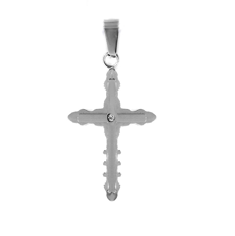 Stainless steel decorative cross pendant - SSGP9237