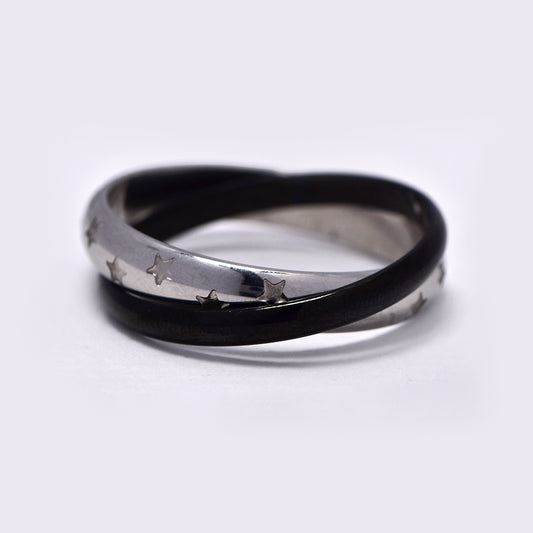 Stainless steel interlink star bands - SSGR651