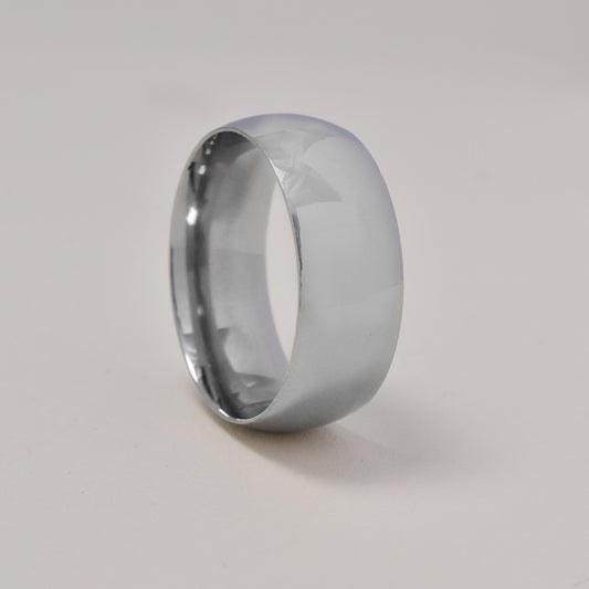 Buy 1 get 1 FREE - Stainless steel plain matt shiny ring - SSGR9455