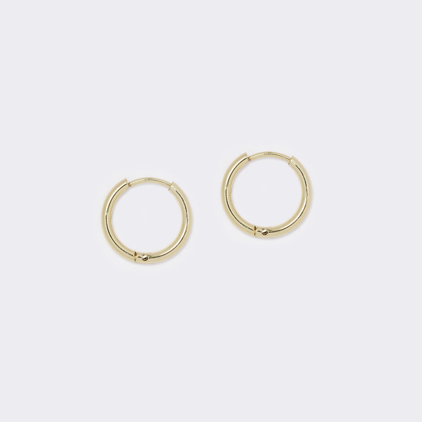 Stainless steel gold 1.5mm hoop earring - SSHOOP-G-1.5MM