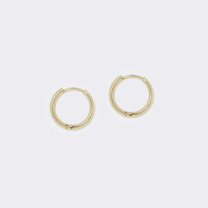Stainless steel gold 1.5mm hoop earring - SSHOOP-G-1.5MM