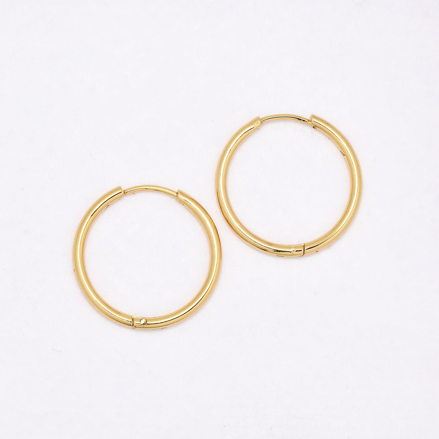 Stainless steel gold 1.5mm hoop earring - SSHOOP-G-1.5MM