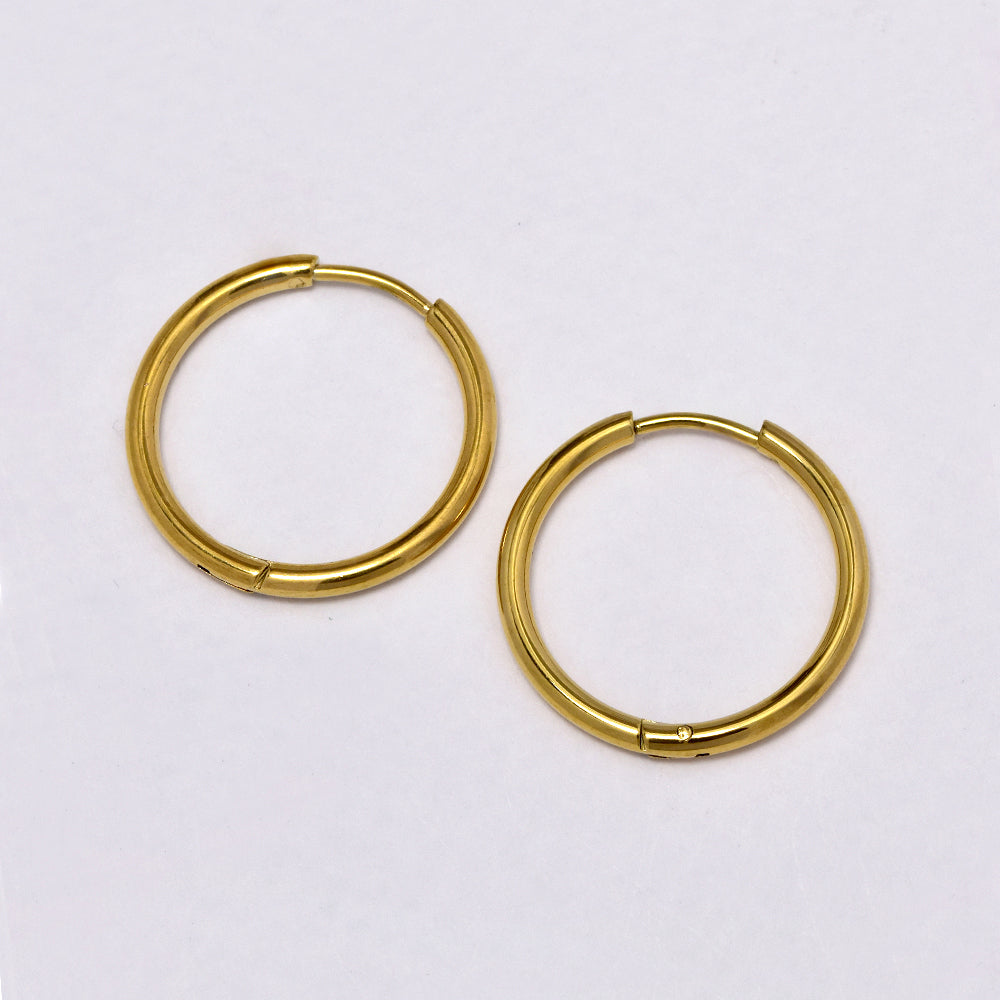 Stainless steel 2mm hoop earring - SSHOOP-G-2MM