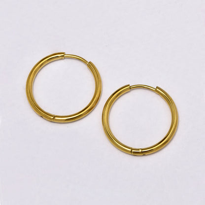 Stainless steel 2mm hoop earring - SSHOOP-G-2MM