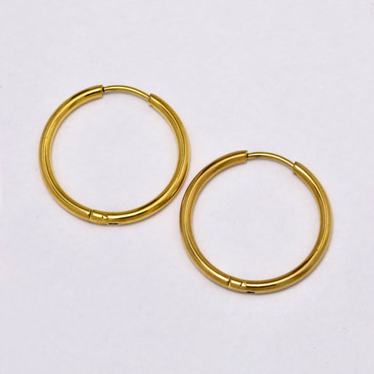 Stainless steel 2mm hoop earring - SSHOOP-G-2MM