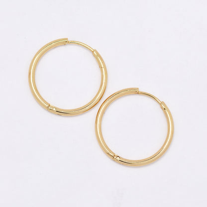 Stainless steel 2mm hoop earring - SSHOOP-G-2MM