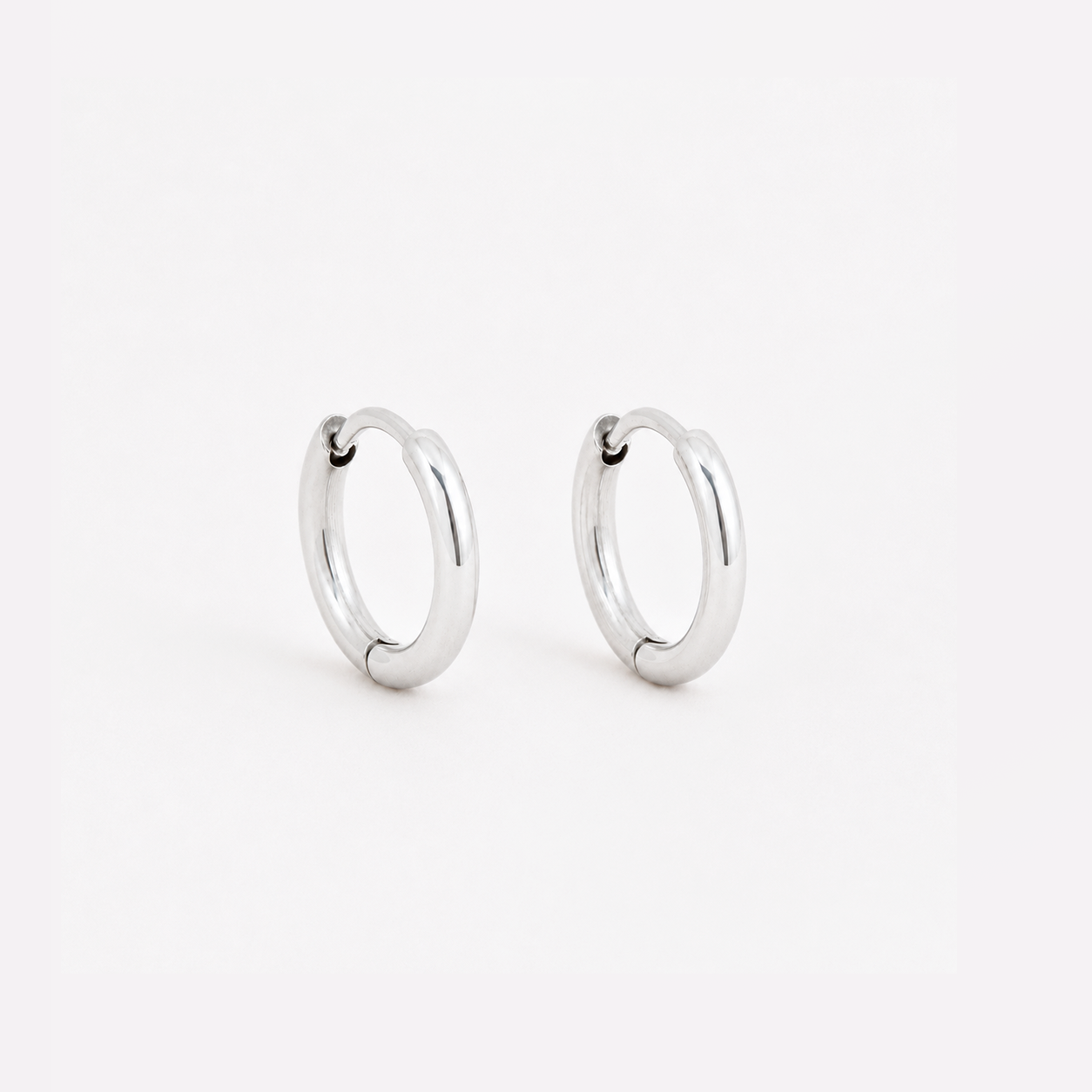 Stainless steel 2mm silver hoop earring - SSHOOP-S-2MM