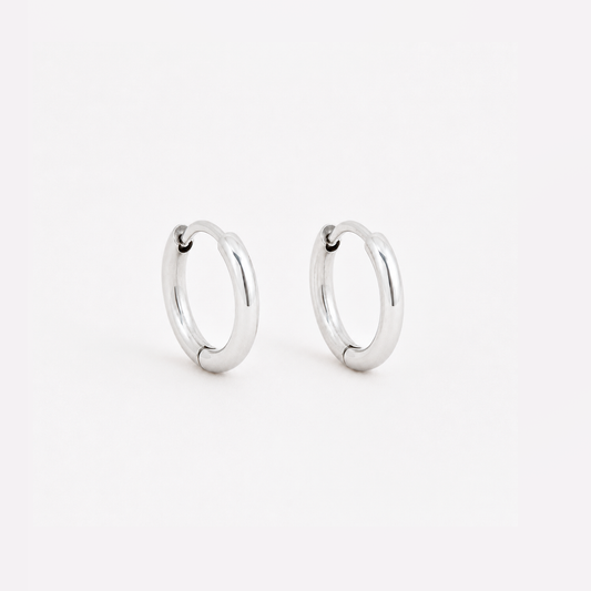 Stainless steel 2mm silver hoop earring - SSHOOP-S-2MM