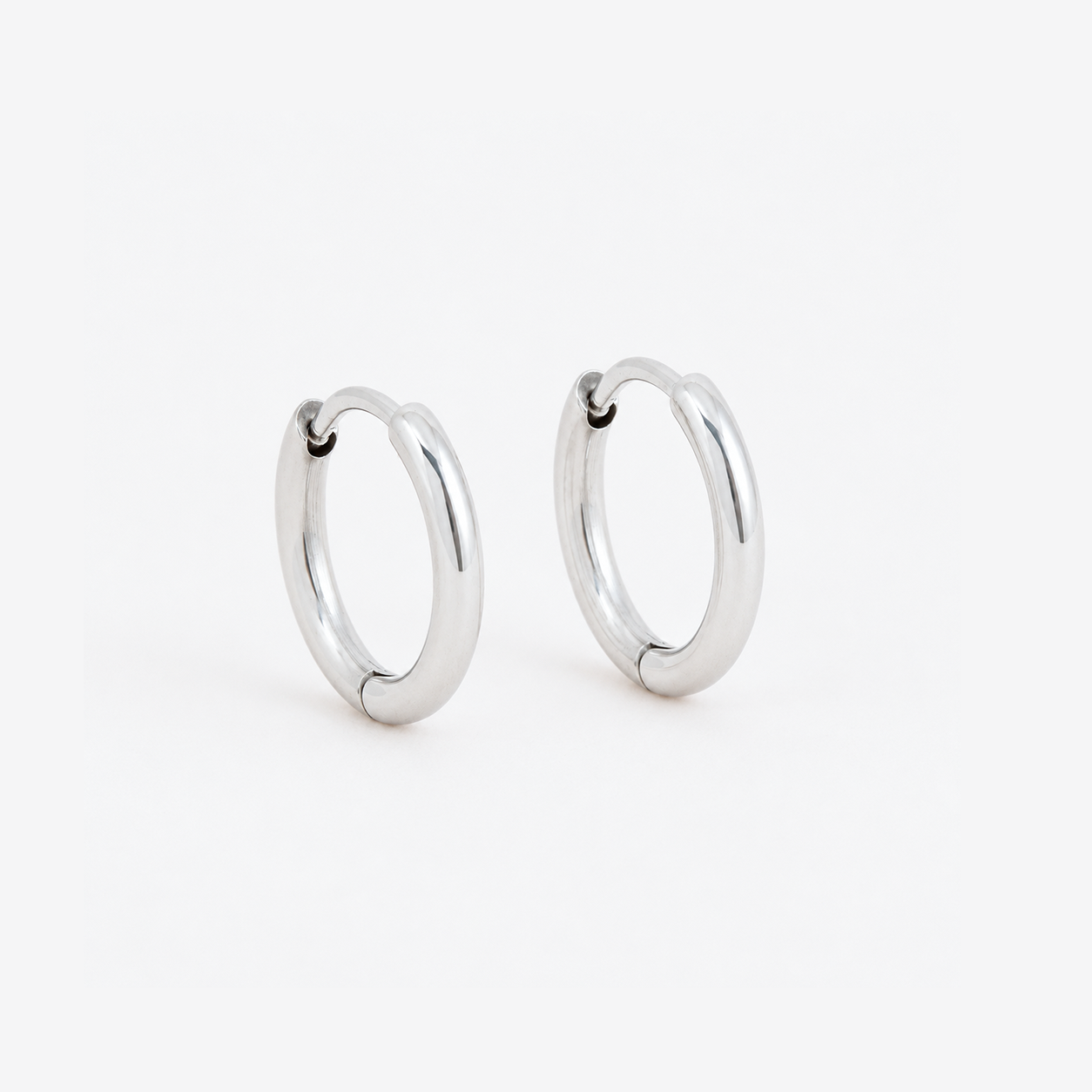 Stainless steel 2mm silver hoop earring - SSHOOP-S-2MM