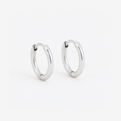 Stainless steel 2mm silver hoop earring - SSHOOP-S-2MM