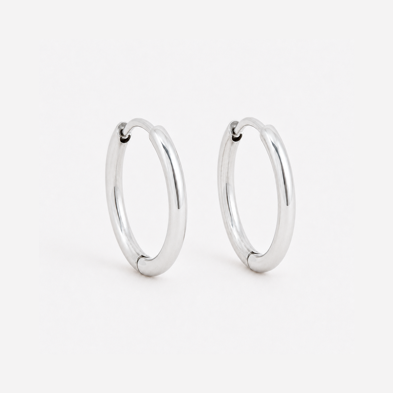 Stainless steel 2mm silver hoop earring - SSHOOP-S-2MM
