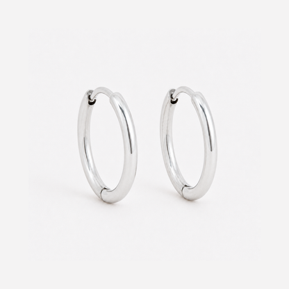 Stainless steel 2mm silver hoop earring - SSHOOP-S-2MM