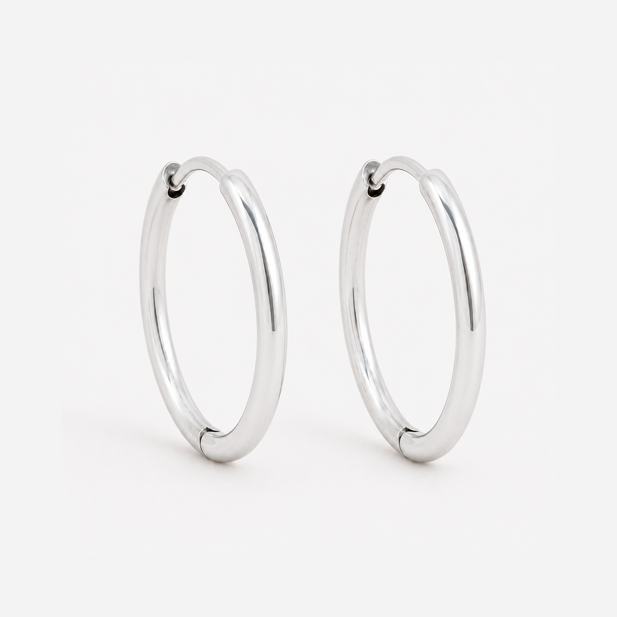 Stainless steel 2mm silver hoop earring - SSHOOP-S-2MM